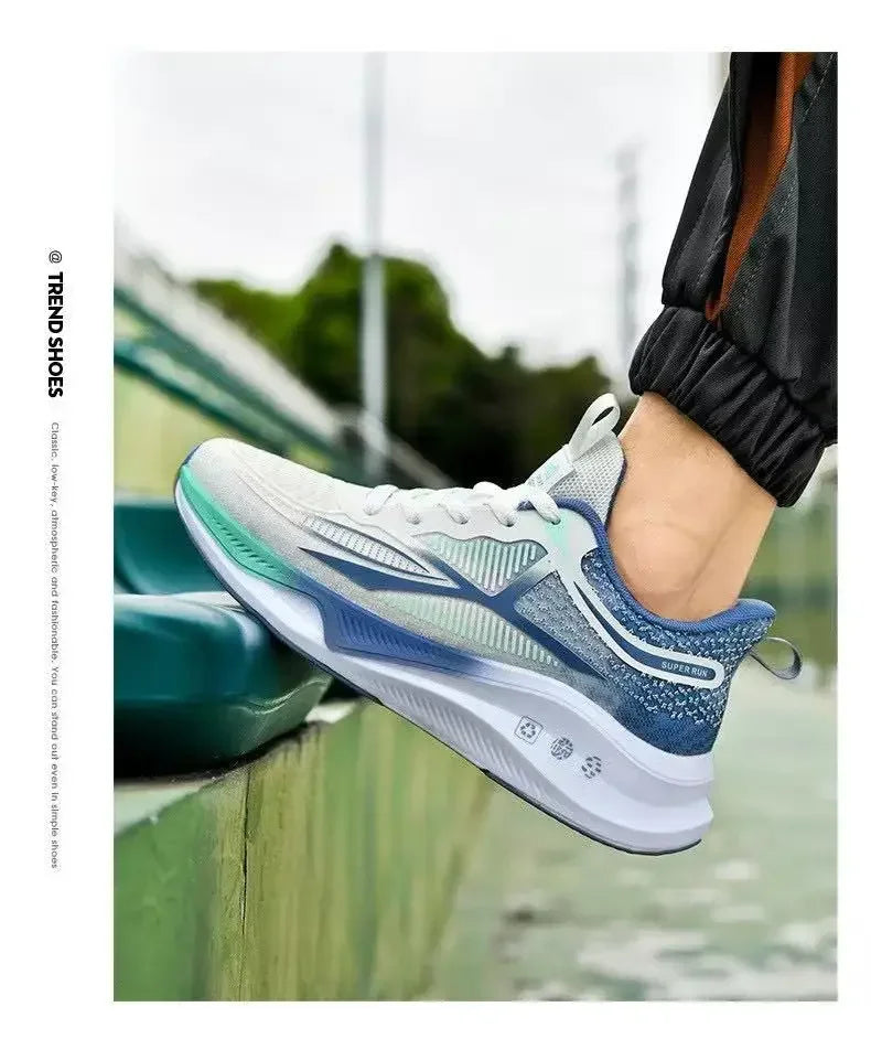 Men’s Lightweight Running & Walking Sneakers – Breathable Lace-Up